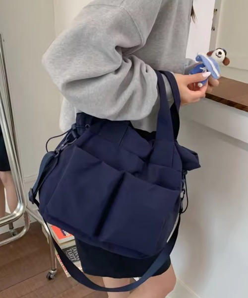 PORTER GIRL ショルダーバッグ 軽量 ナイロン ブラック Port（ポート） ショルダーバッグ バッグ 「 」 2WAY フロントポケット