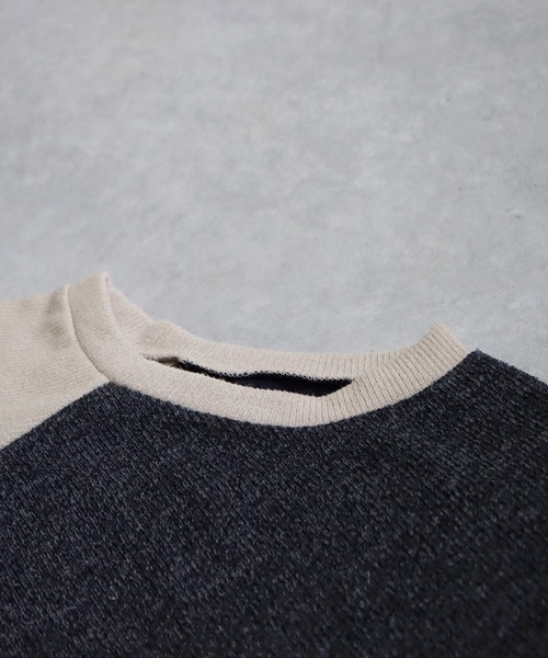 「antiqua」 長袖カットソー ONESIZE ネイビー レディース_画像5