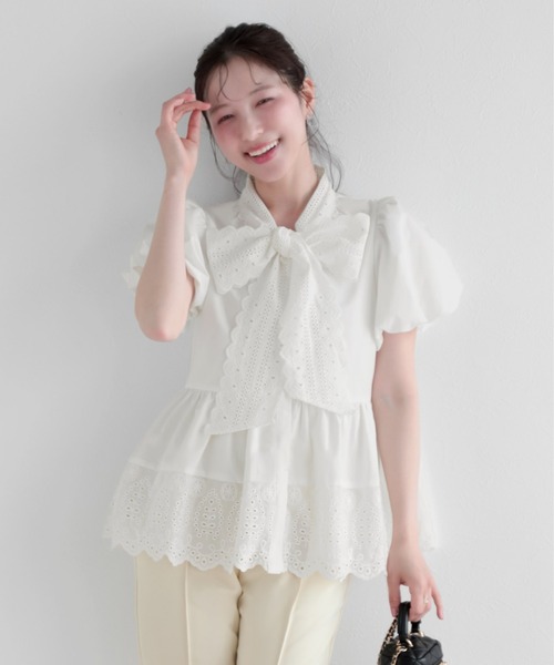 Fit more（フィットモア） ブラウス シャツ 夏 半袖 クールタッチ