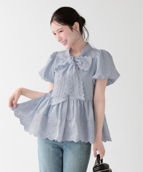 Fit more（フィットモア） ブラウス シャツ 夏 半袖 クールタッチ