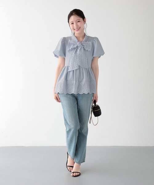 Fit more（フィットモア） ブラウス シャツ 夏 半袖 クールタッチ
