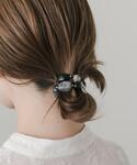 ヘアゴム 「再入荷」ストーンライクモチーフヘアポニーの詳細画像4