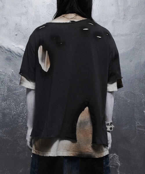 tシャツ 「DEVIL KIM」LAYERED BURNT T-SHIRT / 「デビルキム