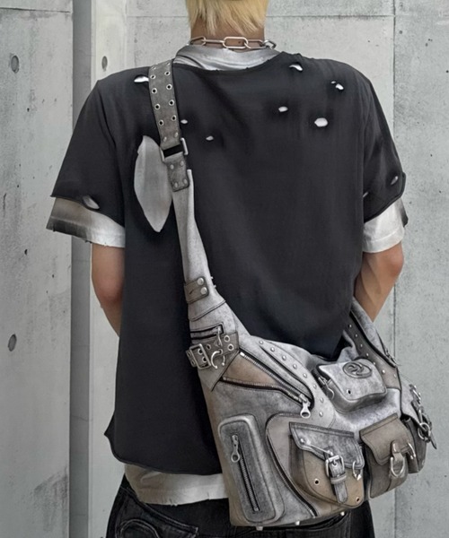 tシャツ 「DEVIL KIM」LAYERED BURNT T-SHIRT / 「デビルキム