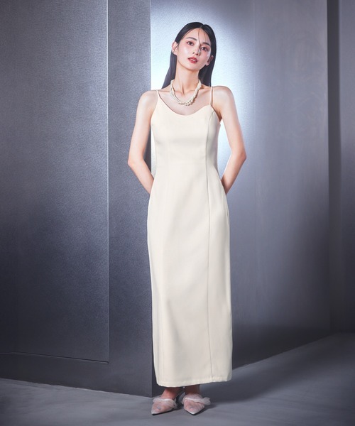 「darial」 キャミソールワンピース S ベージュ レディース_画像2