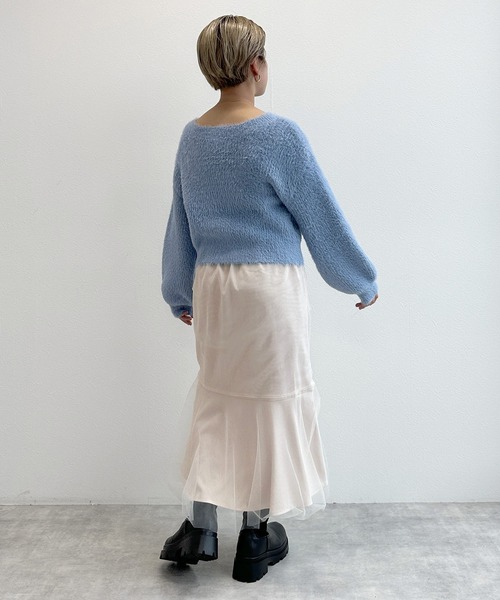 「w closet」 フレアスカート FREE グレー レディース_画像6