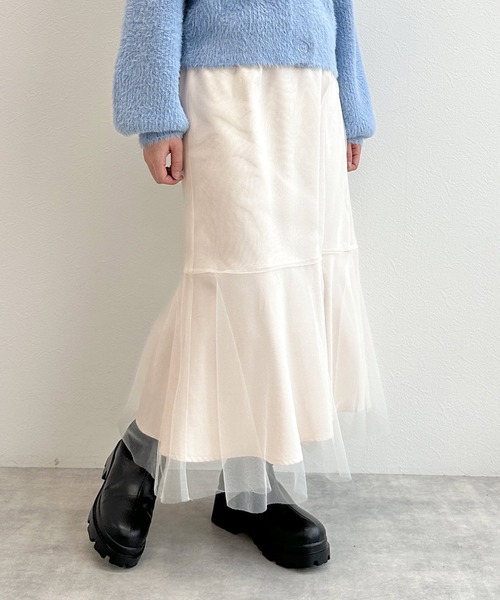 「w closet」 フレアスカート FREE グレー レディース_画像9