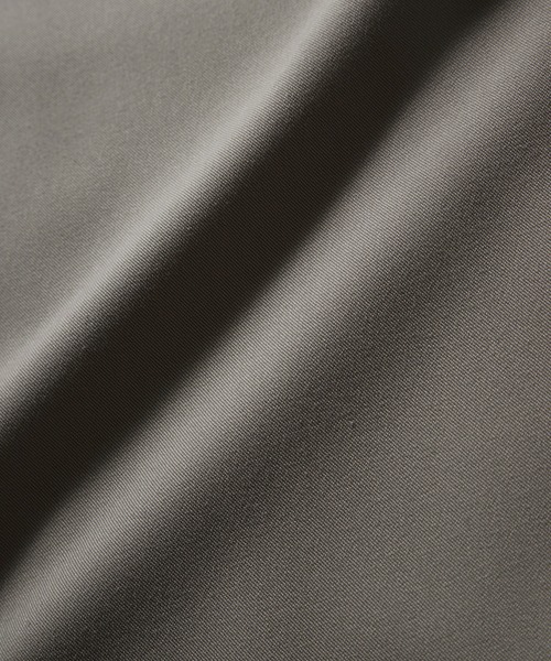 ステンカラーコート コート 「ESPONT」recycle polyester twill balmacaan coat メンズ レディース