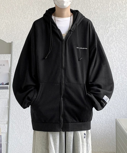 パーカー 「FVLMEN」onepoint logo zip parka/ワンポイント ロゴ