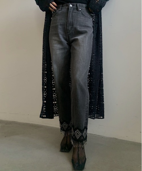 Ameri VINTAGE アメリ FRINGE PARTS SET DENIM Ameri VINTAGE アメリ FRINGE PARTS SET DENIM