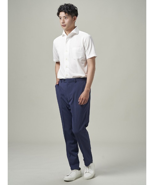 SSZ ネイビー スラックス Perfect Suit FActory スラックス スマートクールスラックス