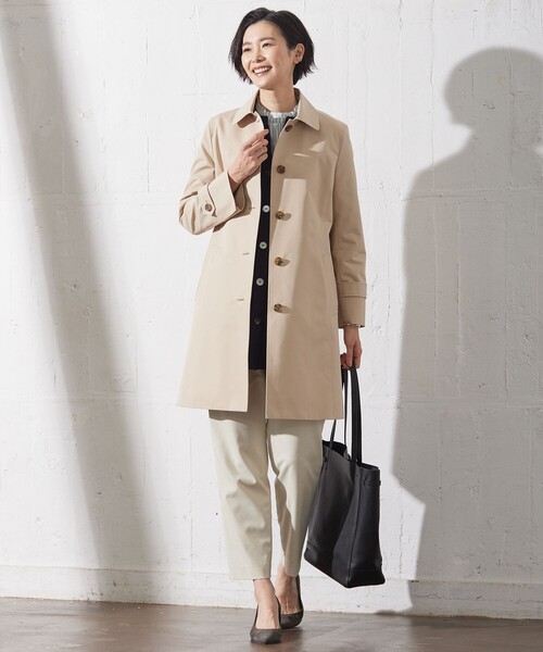 カーディガン 「洗える」ORGANIC GASS COTTON キーネック カーディガン レディース カーディガン 「洗える」ORGANIC GASS COTTON キーネック