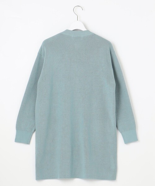 カーディガン 「洗える」ORGANIC GASS COTTON キーネック カーディガン レディース 洗える】ORGANIC GASS COTTON キーネック カーディガン / J