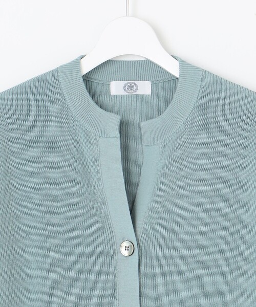 J.PRESS カーディガン 「洗える」ORGANIC GASS COTTON
