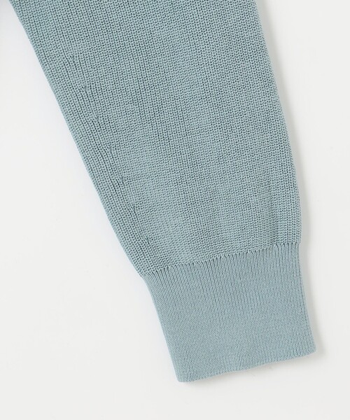 カーディガン 「洗える」ORGANIC GASS COTTON キーネック カーディガン レディース 洗える】ORGANIC GASS COTTON キーネック カーディガン / J
