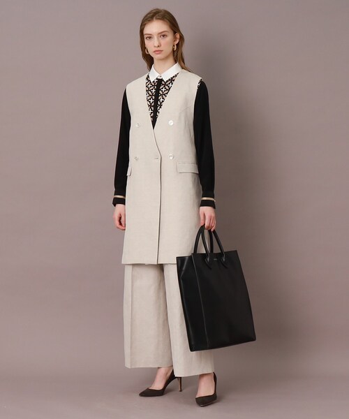 DRESSTERIOA ジレ ベスト DRESSTERIOR ベスト ジレ 「セットアップ可」リネンコットン