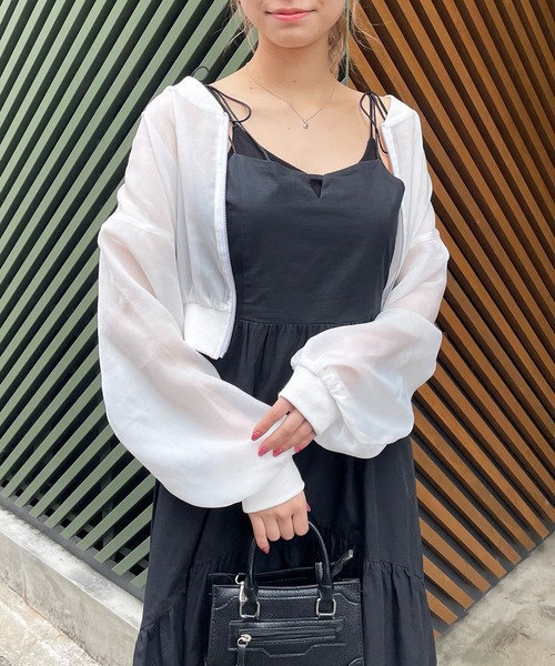 SPIRALGIRL ラメシアーブルゾン SPIRALGIRL ブルゾン アウター ラメシアーブルゾン レディース
