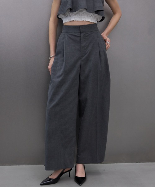 JOSE MOON スラックス パンツ SIDE LINE WIDE PANTS/サイド