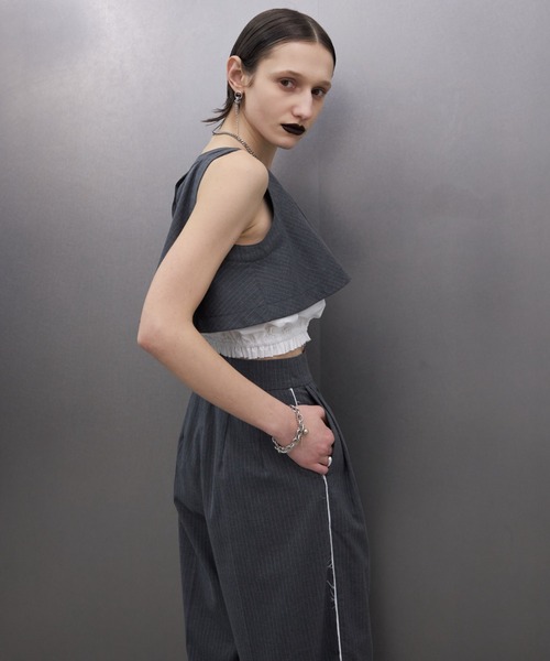 JOSE MOON スラックス パンツ SIDE LINE WIDE PANTS/サイド