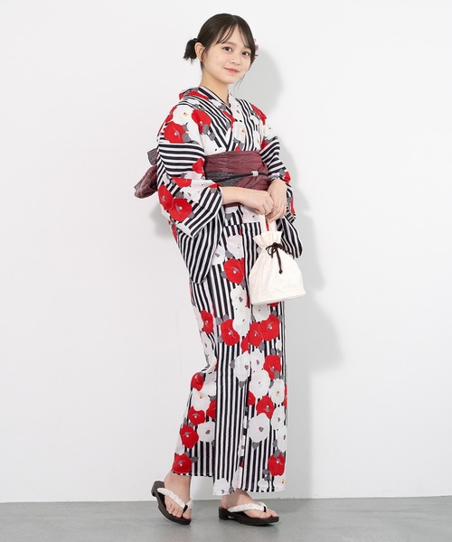 SOUBIEN（創美苑） 浴衣 夏を彩るレディース浴衣2点セット （浴衣＋帯