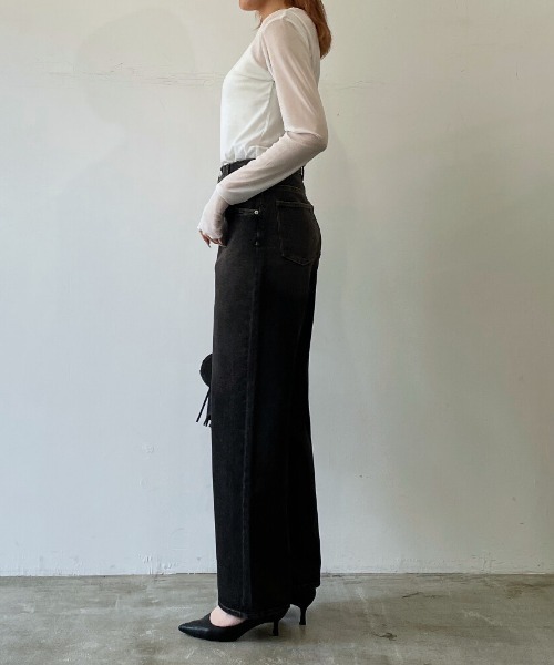 tシャツ WRAP AROUND トップス レディース minsobi tシャツ テールシャーリングTシャツ レディーストップス