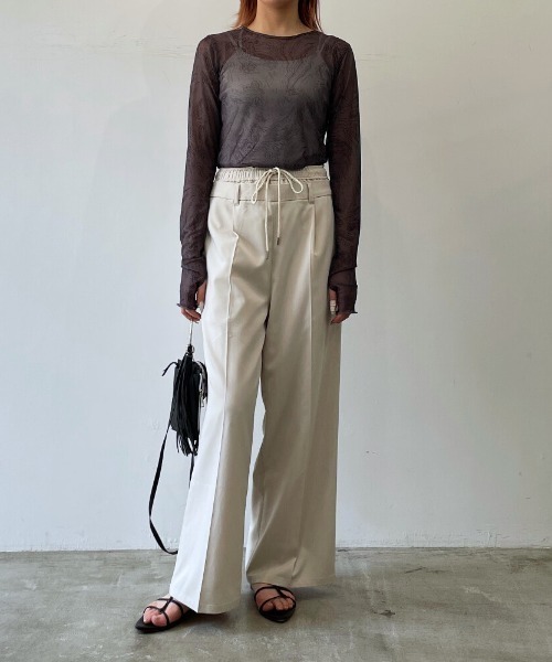 tシャツ メッシュプリントシアートップス レディース : ZOZOTOWN