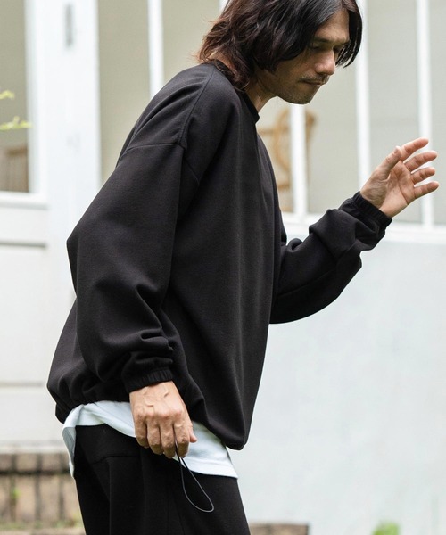 CAMBIO（カンビオ） tシャツ mlt4794-裾絞り起毛ポンチルーズ