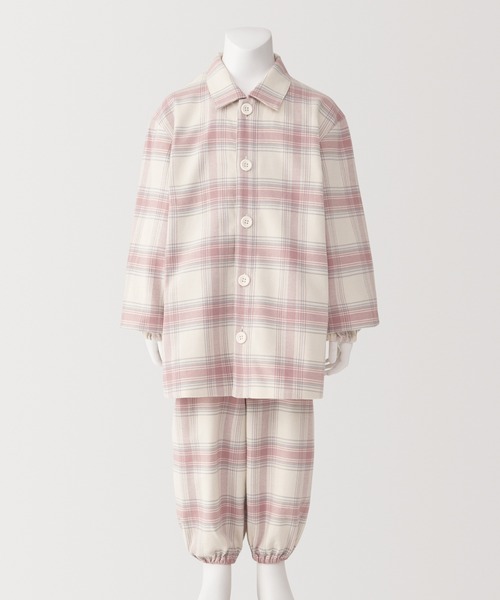 無印良品（MUJI） パジャマ キッズ 脇に縫い目のない フランネル