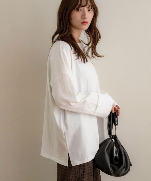 NOAHL（ノアル） tシャツ 「NOAHL」ヴィンテージライク刺繍ロンT