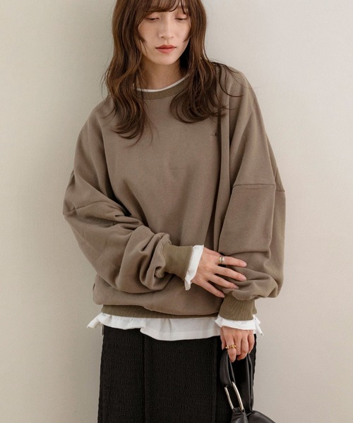 NOAHL（ノアル） tシャツ 「NOAHL」ヴィンテージライク刺繍ロンT