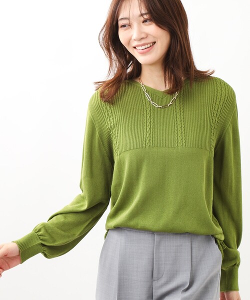 ニット セーター 「SALE／WEB限定カラーあり／洗える」薄手ホールガーメント（R）ニット レディース