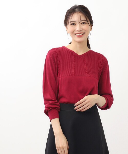 ニット セーター 「SALE／WEB限定カラーあり／洗える」薄手ホールガーメント（R）ニット レディース Reflect ニット セーター 「SALE／WEB限定カラーあり／洗える