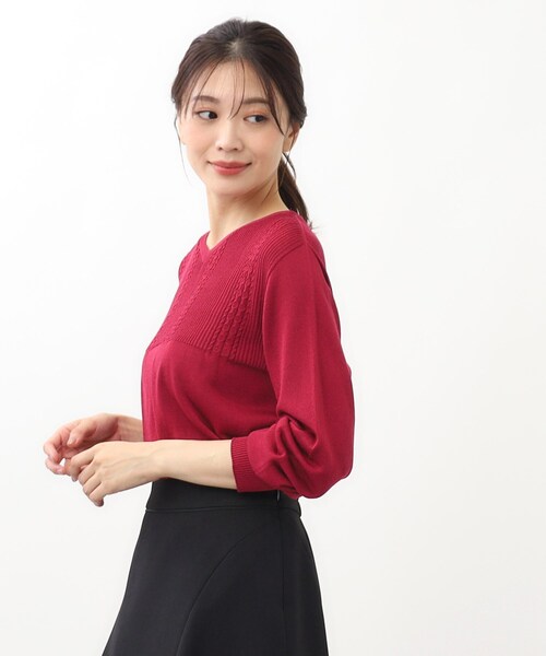 ニット セーター 「SALE／WEB限定カラーあり／洗える」薄手ホールガーメント（R）ニット レディース Reflect ニット セーター 「SALE／WEB限定カラーあり／洗える