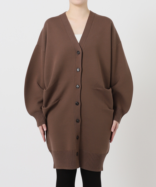 VERMEIL par iena◆カーディガン(薄手)/24080938591030/ダブルニットtuckカーディガン VERMEIL par iena カーディガン Linen knit topper レディース