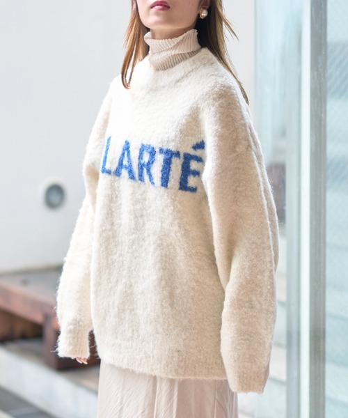 【一部店舗限定】起毛シャギーロゴニット ROUGE VIF Sophie ニット セーター 「一部店舗限定」起毛