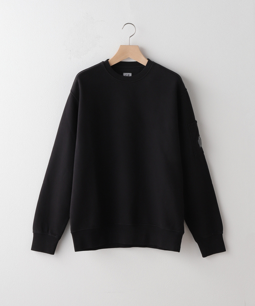 スウェット・トレーナー C.P. COMPANY Logo badge sweatshirt White CP Company Chest Logo Sweatshirt White | ONU