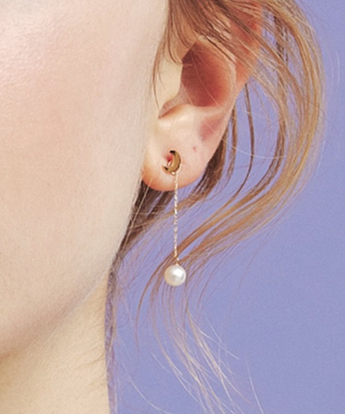 les bonbon ピアス 「les bon bon」lune pearl pierce BOB563
