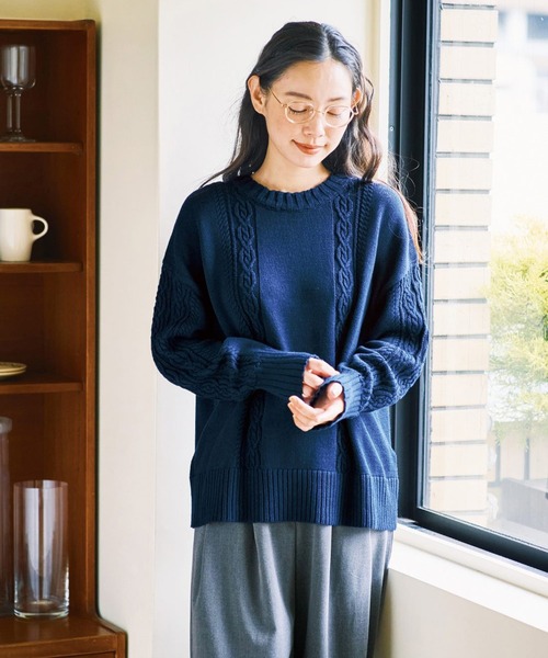 ニット セーター ａｎｄ　ｍｙｅｒａ　素敵なニットセーター レディース