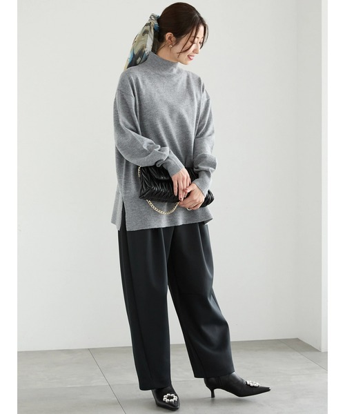 Te chichi ニット セーター タートルネックボクシーラインプル