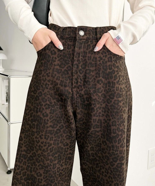 パンツ レオパード柄ワイドパンツ レディース : ZOZOTOWN Yahoo!店