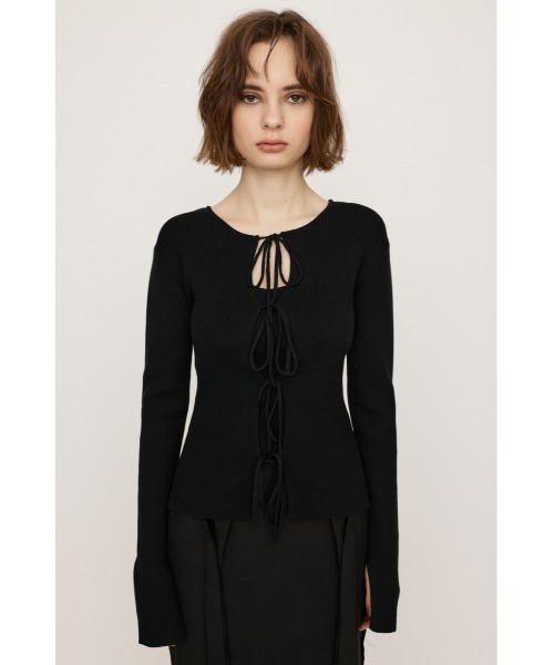 SLY ニット セーター 「キャミ付き」MANYWAY RIBBON KNIT TOPS