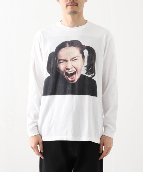 Tシャツ・カットソー IONSEOUL Bjork printing track line long sleeve BJ213 JOINT WORKS tシャツ Bjork Guomundsdottir ロングスリーブTEE