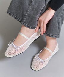UNITED ARROWS バレエ シューズ (37h) BEAUTY＆YOUTH UNITED ARROWS バレエシューズ パンプス メッシュ