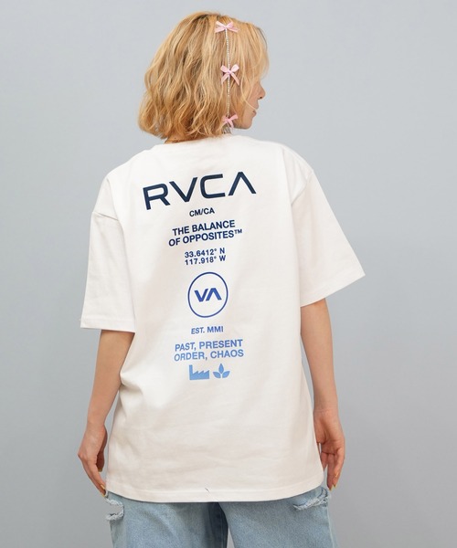 【RVCA】オールロゴ プリント Tシャツ★女性にもおすすめ♪ RVCA】オールロゴ プリント Tシャツ☆女性にもおすすめ♪ (RVCA