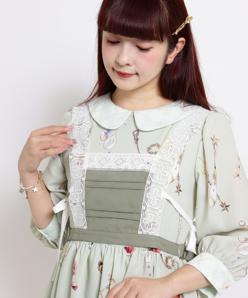 ベスト ジレ Lace Bib レディース