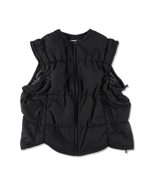 WIND AND SEA ブラックダウンベスト WIND AND SEA（ウィンダンシー） ダウンベスト ベスト PUFFER VEST