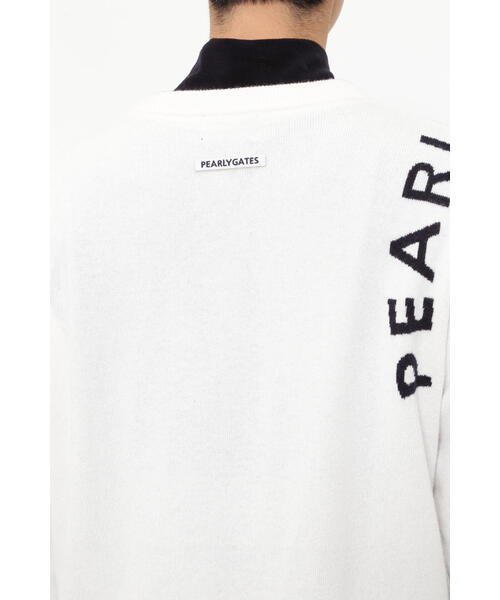 PEARLY GATES メッシュフーディ　セーター ホワイト PEARLY GATES メッシュフーディ セーター ホワイト PEARLY GATES
