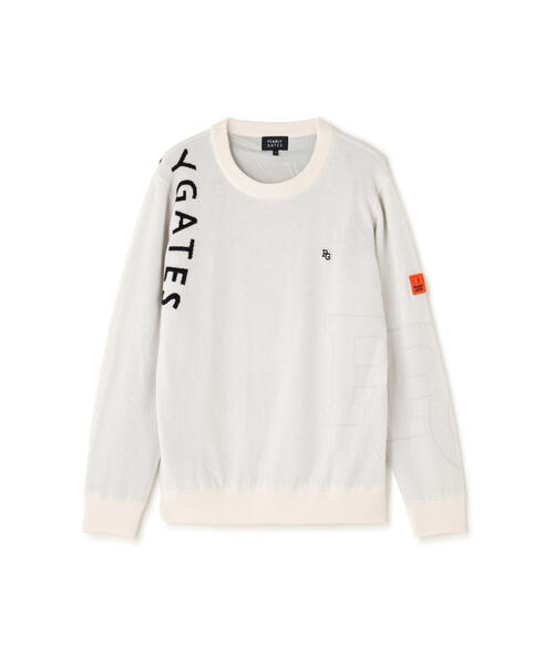 PEARLY GATES セーター サイズ3 ホワイト PEARLY GATES セーター ニット 「PEARLY GATES」天竺×DIAPLEX