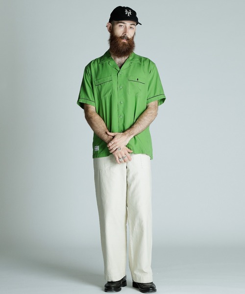 Schott N.Y.C シャツ Schott/ショット/BOWLING SS SHIRT'LEATHER