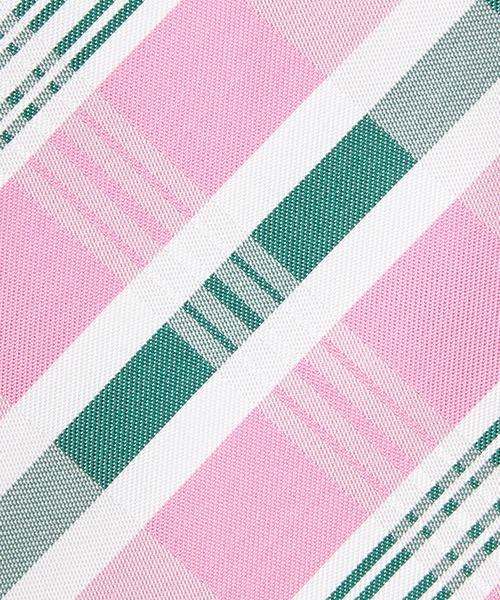 giraffe ネクタイ リバーシブルチェックジラフタイPINK×GREEN
